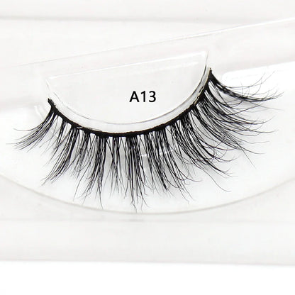 LEHUAMAO False Eyelashes Mink Lashes Natural Thick False Eyelashes Extension Wispy Soft Lashes Makeup Tools D22