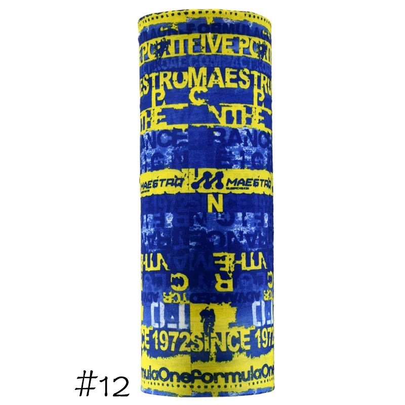 Men Women Windproof Headband Tube Bandana Headscarf Outdoor Cycling Mask Elastic Seamless Scarves Head Face Neck Sunshade Collar 12 One Size >8Y