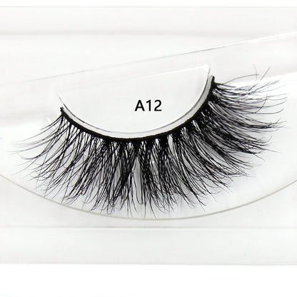 LEHUAMAO False Eyelashes Mink Lashes Natural Thick False Eyelashes Extension Wispy Soft Lashes Makeup Tools D22