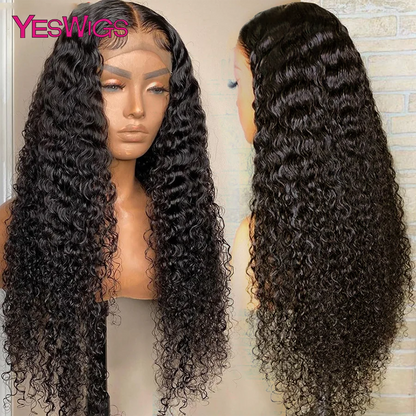 HD 13x6 Deep Curly Lace Front Human Hair Wigs On Sale Vietnamese 30 36 Inch Water Wave Glueless Lace Frontal Wig 100% Human Hair Badiee Stylez