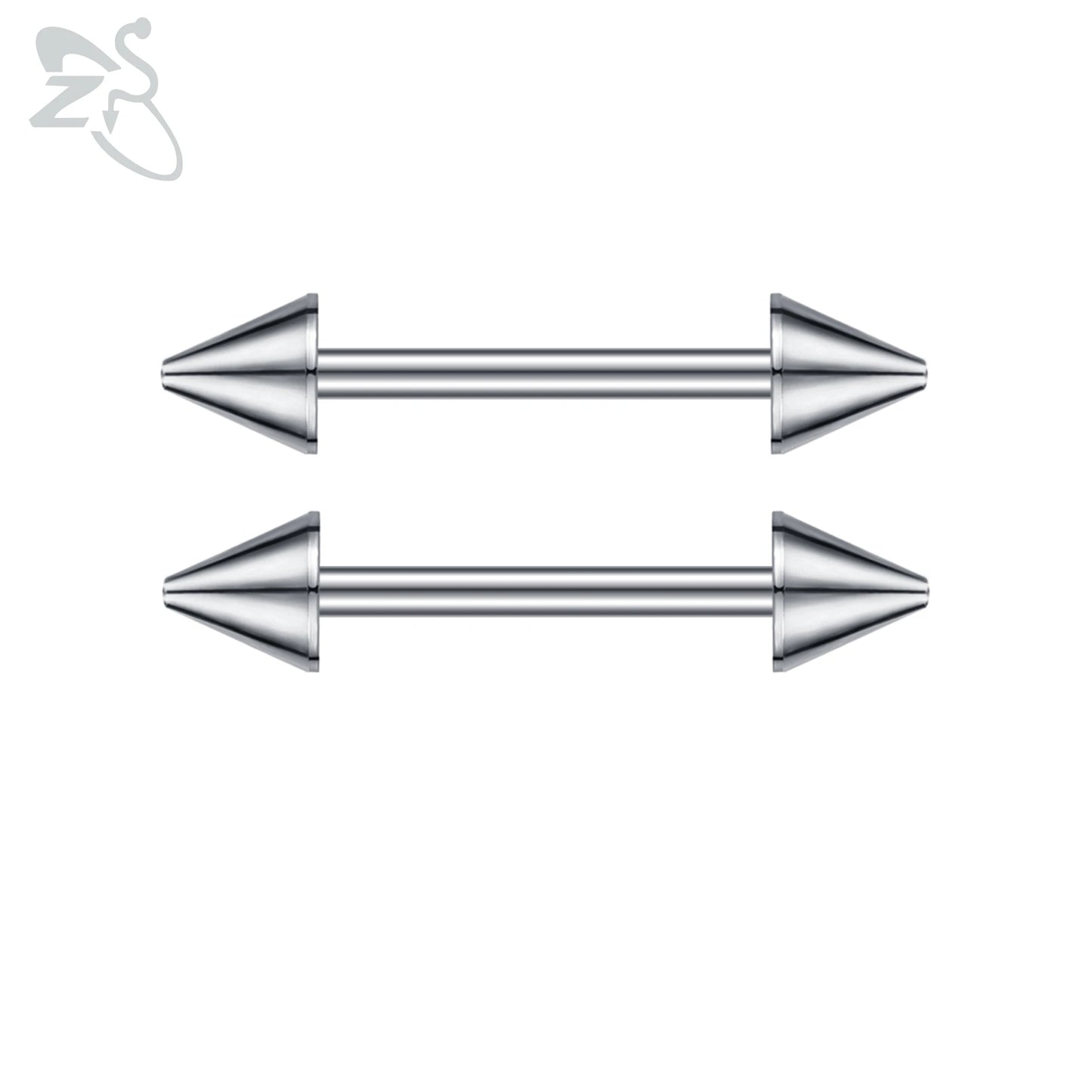 ZS 2 Pcs/lot Heart Crystal Nipple Piercings Men Women Tassel Drop Stainless Steel Nipple Ring Barbell Body Piercing Jewelry 14G Badiee Stylez