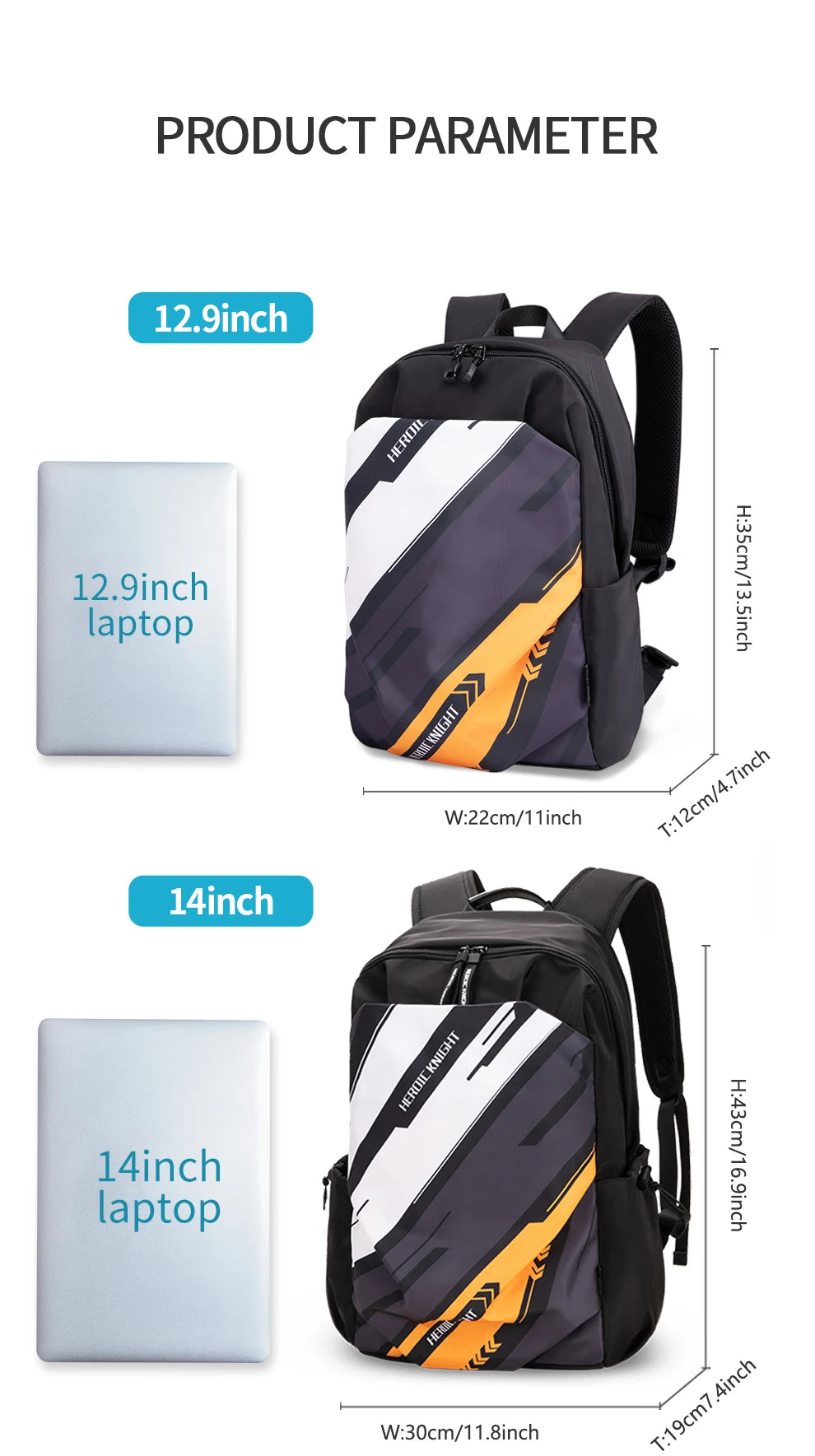 Hk Mini Popular Men's Backpack 12.9 Inch Ipad Waterproof Light Weight Women School Bags Short Trip Travel Sports Backpack Casual