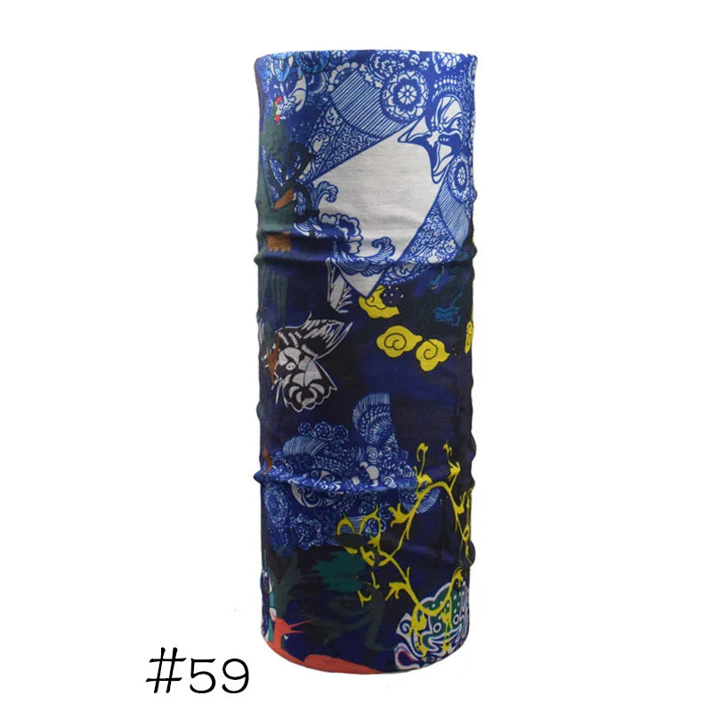 Men Women Windproof Headband Tube Bandana Headscarf Outdoor Cycling Mask Elastic Seamless Scarves Head Face Neck Sunshade Collar 59 One Size >8Y