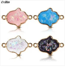 New In Earrings Dried Flower Crystal Dangle Hoop Earrings For Women Stainless Steel Diycharm Long Earring Cute Jewelry Wholesale