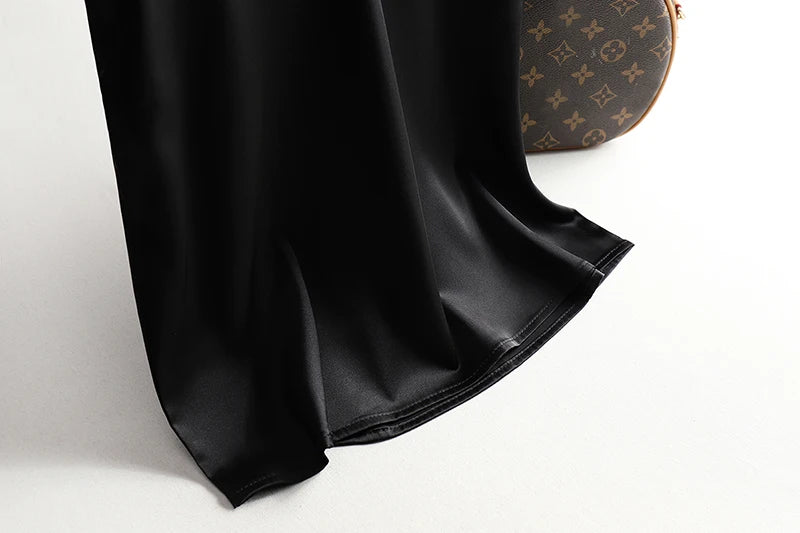 Spaghetti Strap Top Women Halter V Neck Basic White Cami Sleeveless Satin Silk Tank Tops Women'S Summer 2025 Camisole