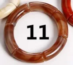 FishSheep Bohemian Transparent Acrylic Foil Bamboo Bracelets for Women Elastic Beads Link Chain Cuff Bracelets & Bangles Jewelry Color 11