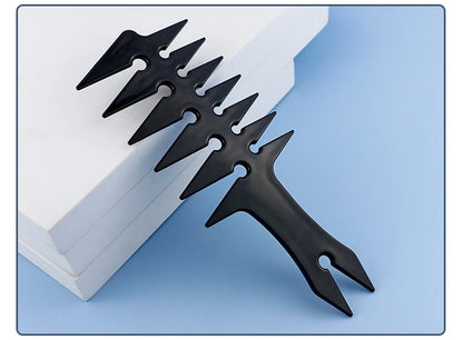 Men Oil Head Comb Hairdresser Haircut Wide Tooth Fork Comb Two-side Tooth Design Detangling Comb Salon Barber Hairdressing Tools