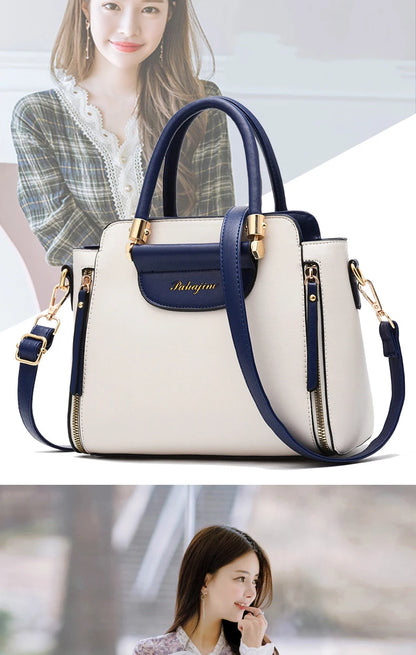 Women's bag 2025 new fashion women's bags hit color hand-held  bag Europeand the United States all-match shoulder messenger bag