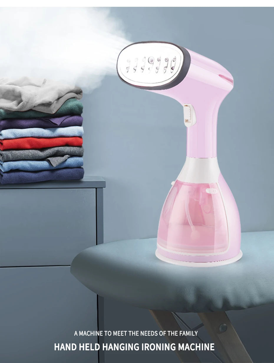 saengQ Handheld Garment Steamer 1500W Electric Household Fabric Steam Iron 280ml Portable Vertical Fast-Heat For Clothes Ironing - Badiee Stylez