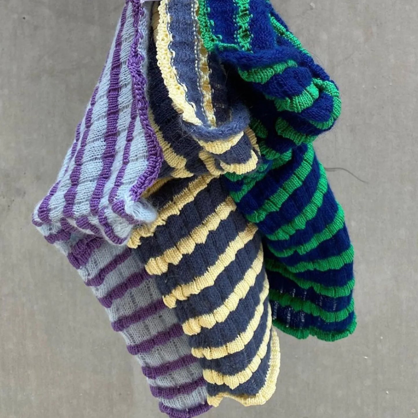 Striped Knitted Tube Top Women Off Shoulder Summer Sexy Strapless Bodycon Tank Crop Top Party Club Wear Camisole Yuqung