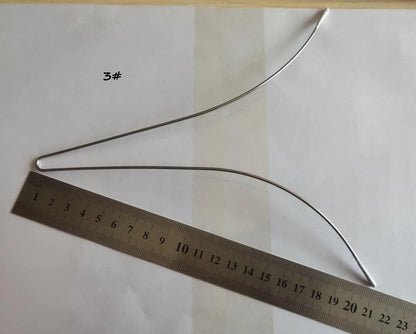 Wholesale High Quality Large Size V Shape Steel Ring Wedding Dress Swimwear Evening Dress Bra Accessory Underwear Steel Ring