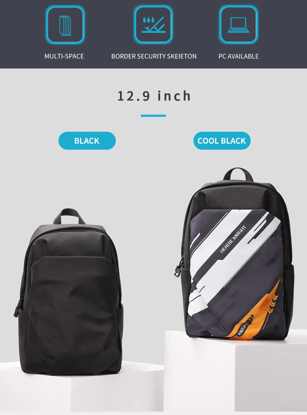 Hk Mini Popular Men's Backpack 12.9 Inch Ipad Waterproof Light Weight Women School Bags Short Trip Travel Sports Backpack Casual