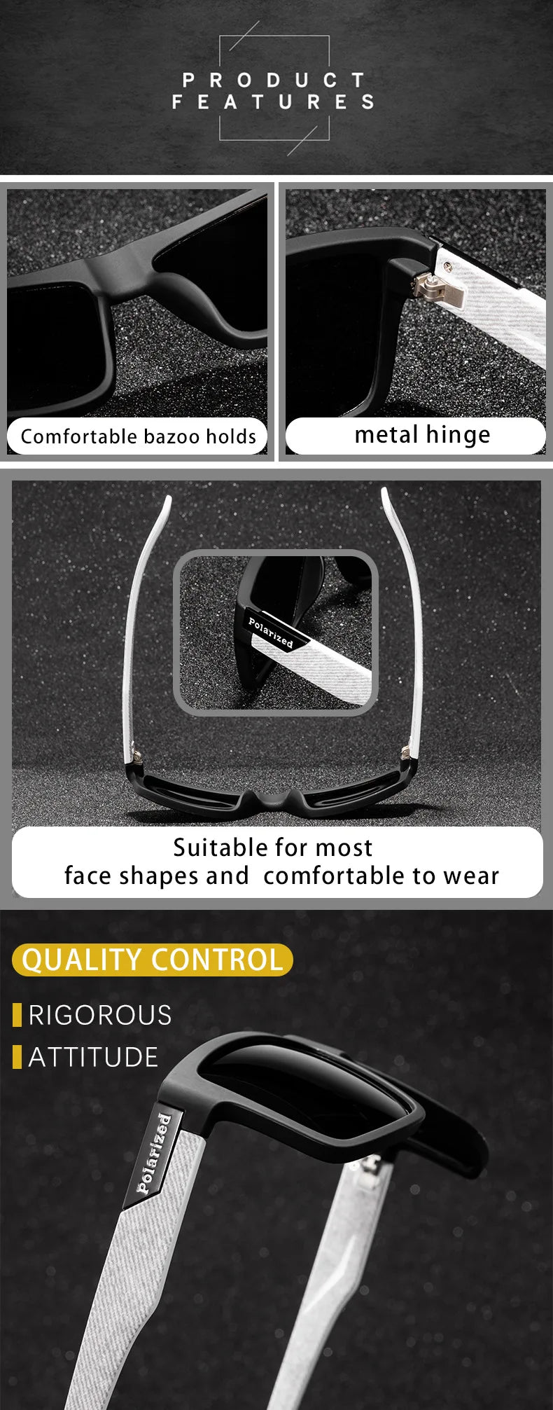 2023 Fashion Square Polarized Sunglasses Men Women Classic Sports Outdoor Fishing Travel Colorful Sun Glasses UV400 Goggles