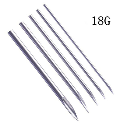 100/50/5pcs Disposable Piercing Needles 12G 14G 16G 18G 20G Ear Nose Navel Nipple Sterile Piercing Needle Permanent Makeup Tools 18G CHINA