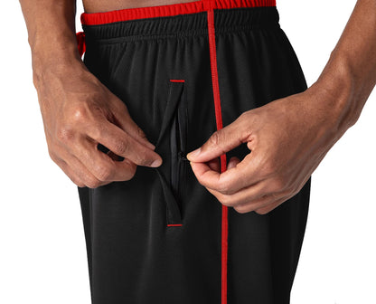 TACVASEN Breathable Mesh Sportswear Pants Men's Casual Trousers Elastic Waist Running Joggers Hiking Mountain Loose Fit Pants