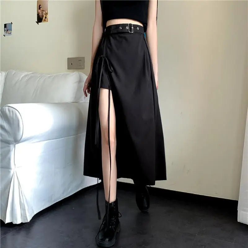 Long Skirt Women Solid Simple All Match High Waist Womens Korean Fashion Females Casual Comfortable Vintage Harajuku Soft