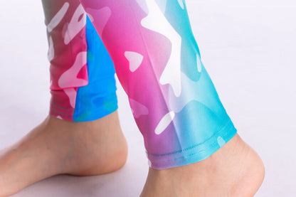 Women Leggings High Waist Cartoon Comic Beauty Print Trousers Soft Female Casual Elastic Pant