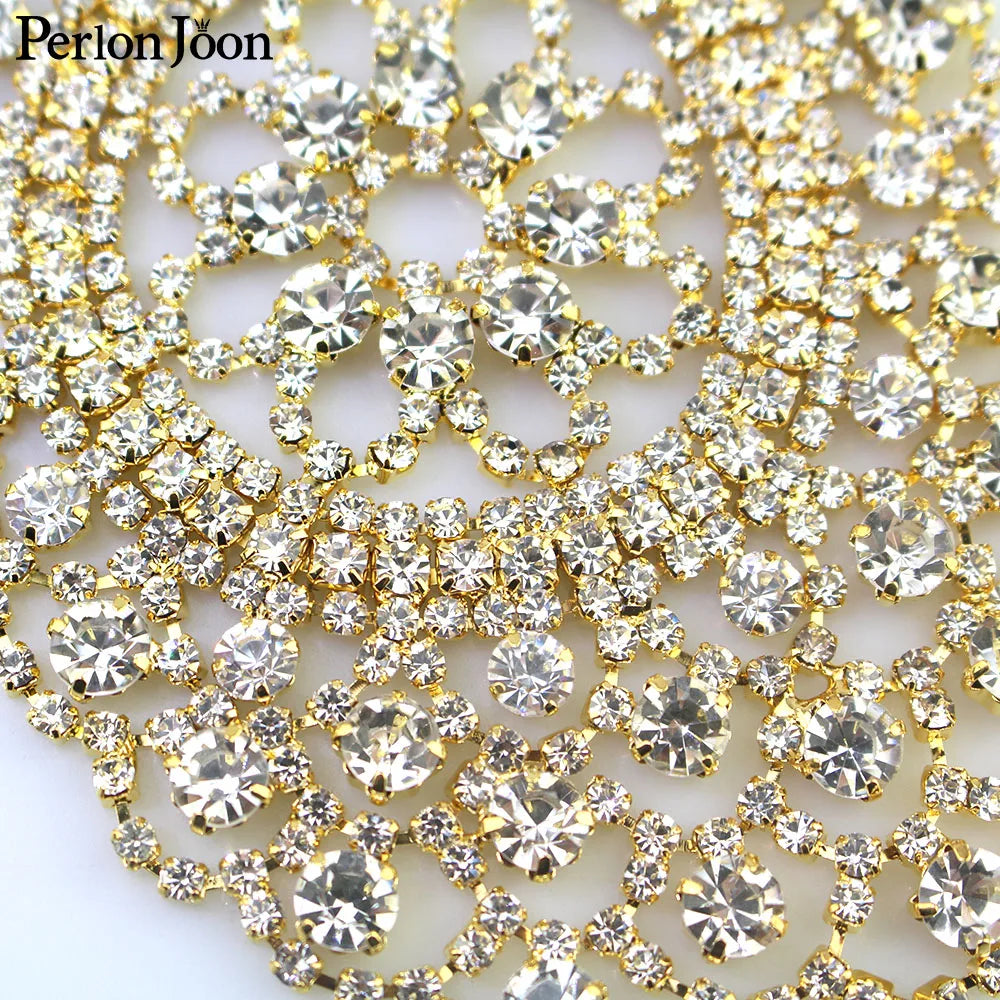 Crystal for Welding technology patch classic DIY gold silver wedding dress Rhinestone decoration accessories YHX061