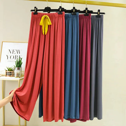 Fdfklak Short-Sleeved Shorts + Trousers Women 3 Pcs Home Suit Summer New Pajamas Modal Nightwear Pyjama Femme Sleeping Clothes