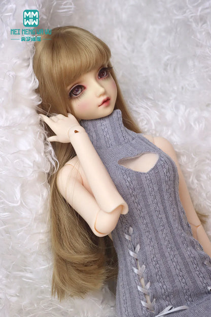 1/4 1/3 BJD clothes DD SD DDL MSD doll fashion hanging neck hanging neck sweater dress Arm sleeve