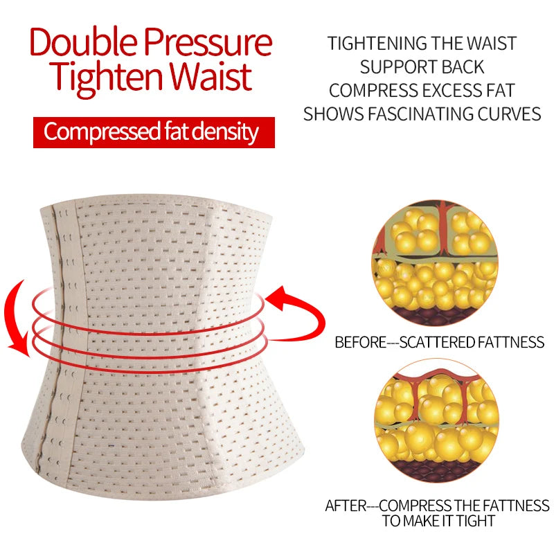 Waist Trainer Shapers Corset for Men Abdomen Reducer Slimming Belt Shapewear High Compression Modeling Strap Workout Girdle Faja