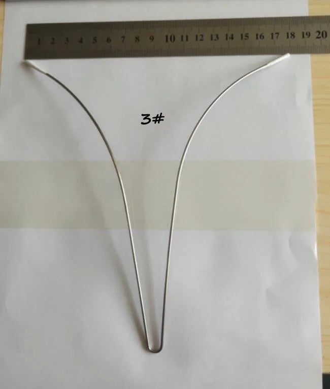 Wholesale High Quality Large Size V Shape Steel Ring Wedding Dress Swimwear Evening Dress Bra Accessory Underwear Steel Ring