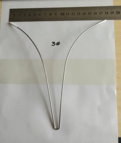 Wholesale High Quality Large Size V Shape Steel Ring Wedding Dress Swimwear Evening Dress Bra Accessory Underwear Steel Ring