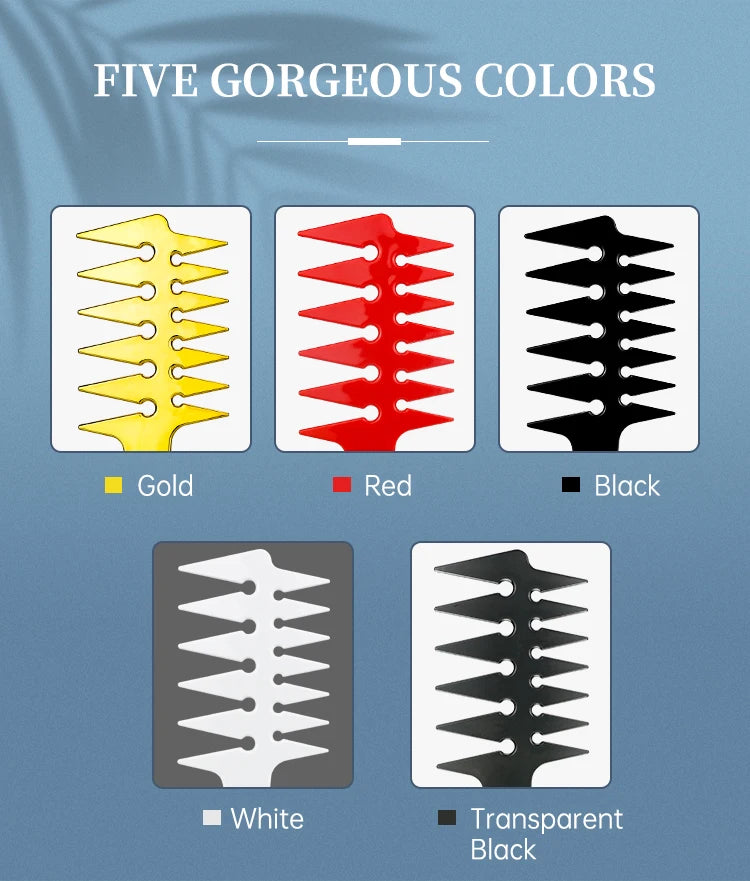 Men Oil Head Comb Hairdresser Haircut Wide Tooth Fork Comb Two-side Tooth Design Detangling Comb Salon Barber Hairdressing Tools