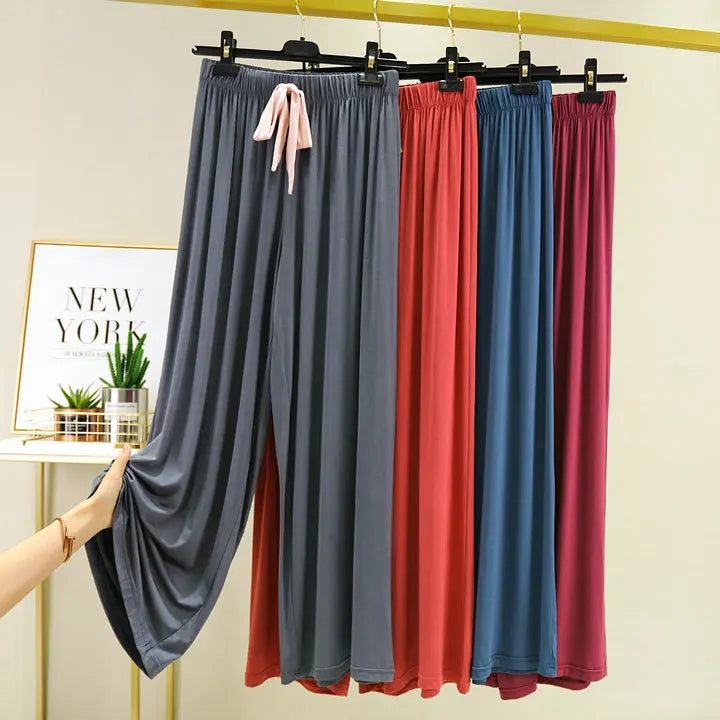 Fdfklak Short-Sleeved Shorts + Trousers Women 3 Pcs Home Suit Summer New Pajamas Modal Nightwear Pyjama Femme Sleeping Clothes