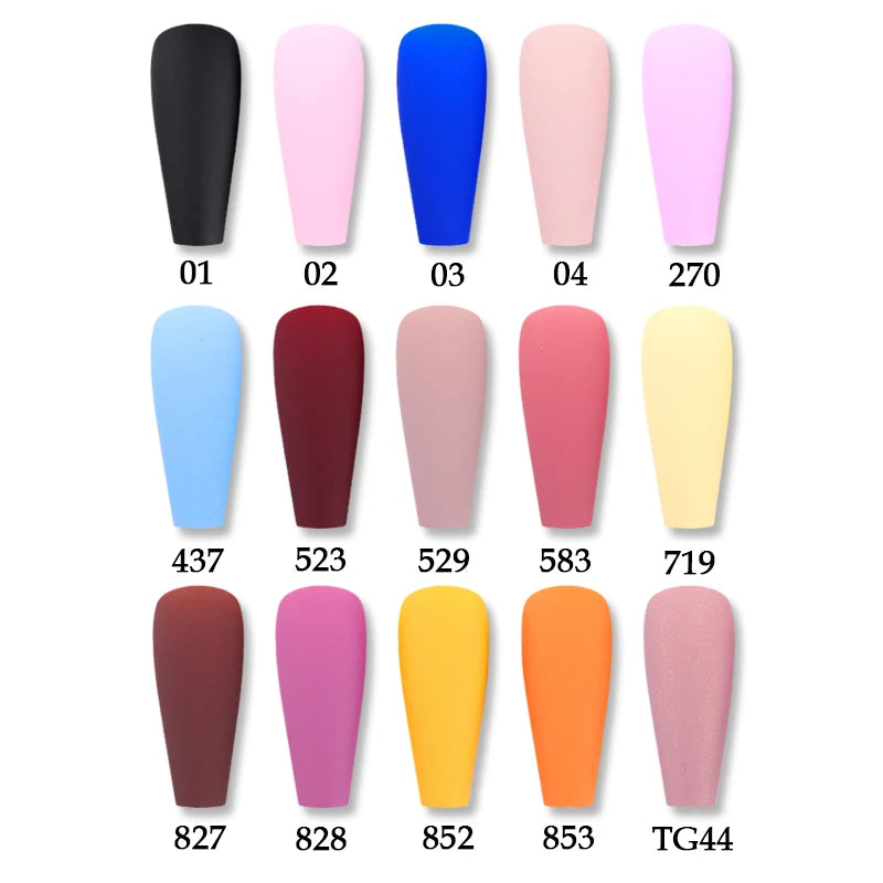 WAKEFULNESS 100Pcs/Set Matte Fake Nail Art Tips Long Ballerina Coffin Nails ABS Full Cover Fasle Nails Tools Manicure