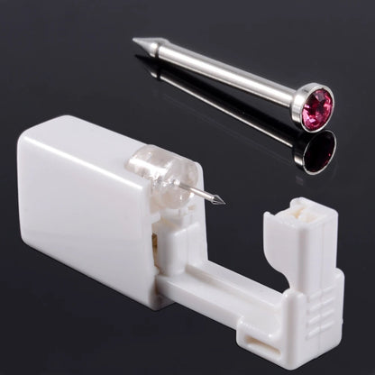 1 Unit Disposable Safe Sterile Piercing Unit For Gem Nose Studs Piercing Gun Piercer Tool Machine Kit Earring Studs Body Jewelry 17-210