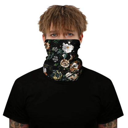 Women and men Fashionable digital print outdoor cycling neck gaiter and mask multi-functional magic headband and magic scarf