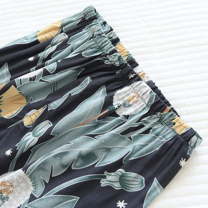 summer news pijama mujer thin section short-sleeved shorts large floral print pajamas home service ladies pajamas for women