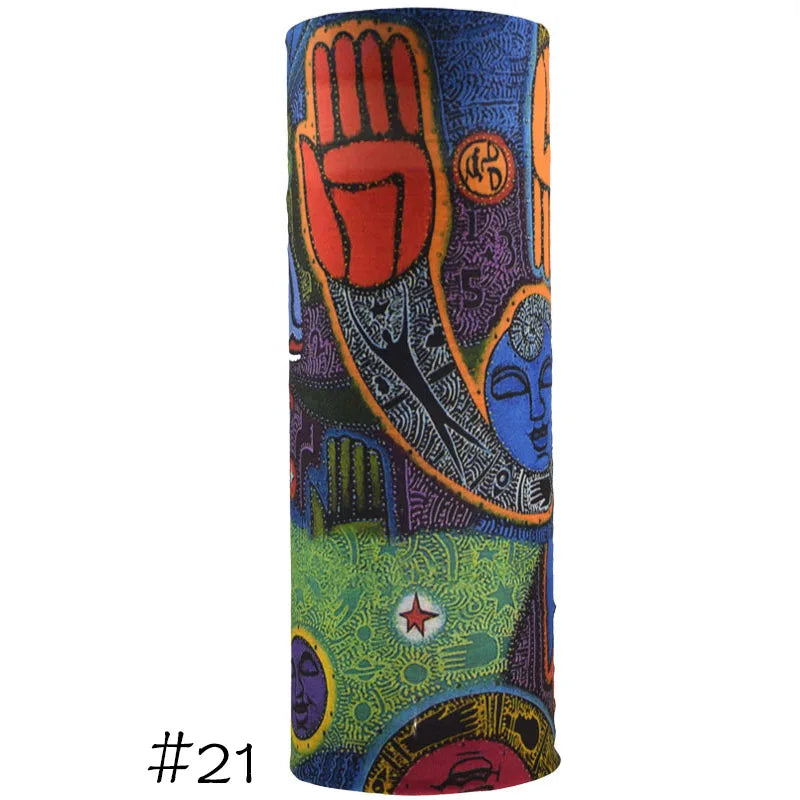 Men Women Windproof Headband Tube Bandana Headscarf Outdoor Cycling Mask Elastic Seamless Scarves Head Face Neck Sunshade Collar 21 One Size >8Y