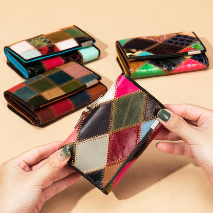 WESTAL Women's Wallet Female Wallet Genuine Leather Purse For Women Crocodile Pattern Design Luxury Brand Lady Clutch Female