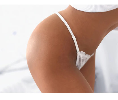Women's Panties Sexy Lace Thong G-Strings Female Low Waist Underwear Panty French Style Erotic Lingerie Hollow Out Underpants