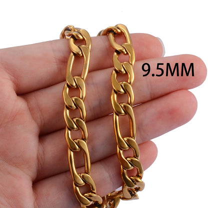 Gold Color Figaro Chain Popular Men And Women Hip Hop Necklace High Quality Fashion Accessories