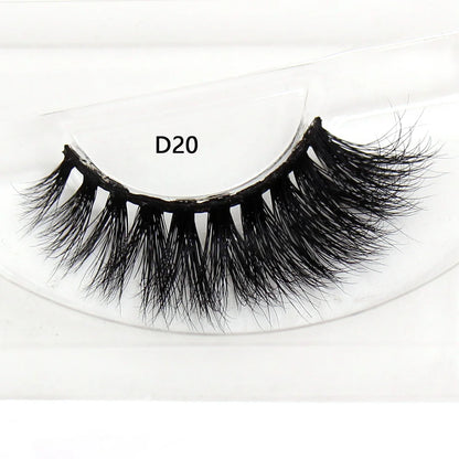 LEHUAMAO False Eyelashes Mink Lashes Natural Thick False Eyelashes Extension Wispy Soft Lashes Makeup Tools D22