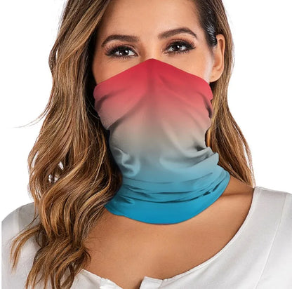 3D digital printed women's outdoor Bandana Breathable Face Scarf Fishing Cycling Sport Elastic Tube Neck Gaiter headband scarf