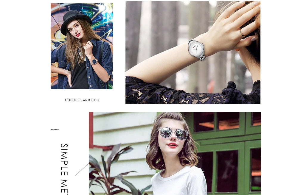 Curren 9015 Women Watches Luxury Gold Black Full Steel Dress Jewelry Quartz Watch Ladies Fashion Elegant Clock Relogio Feminino