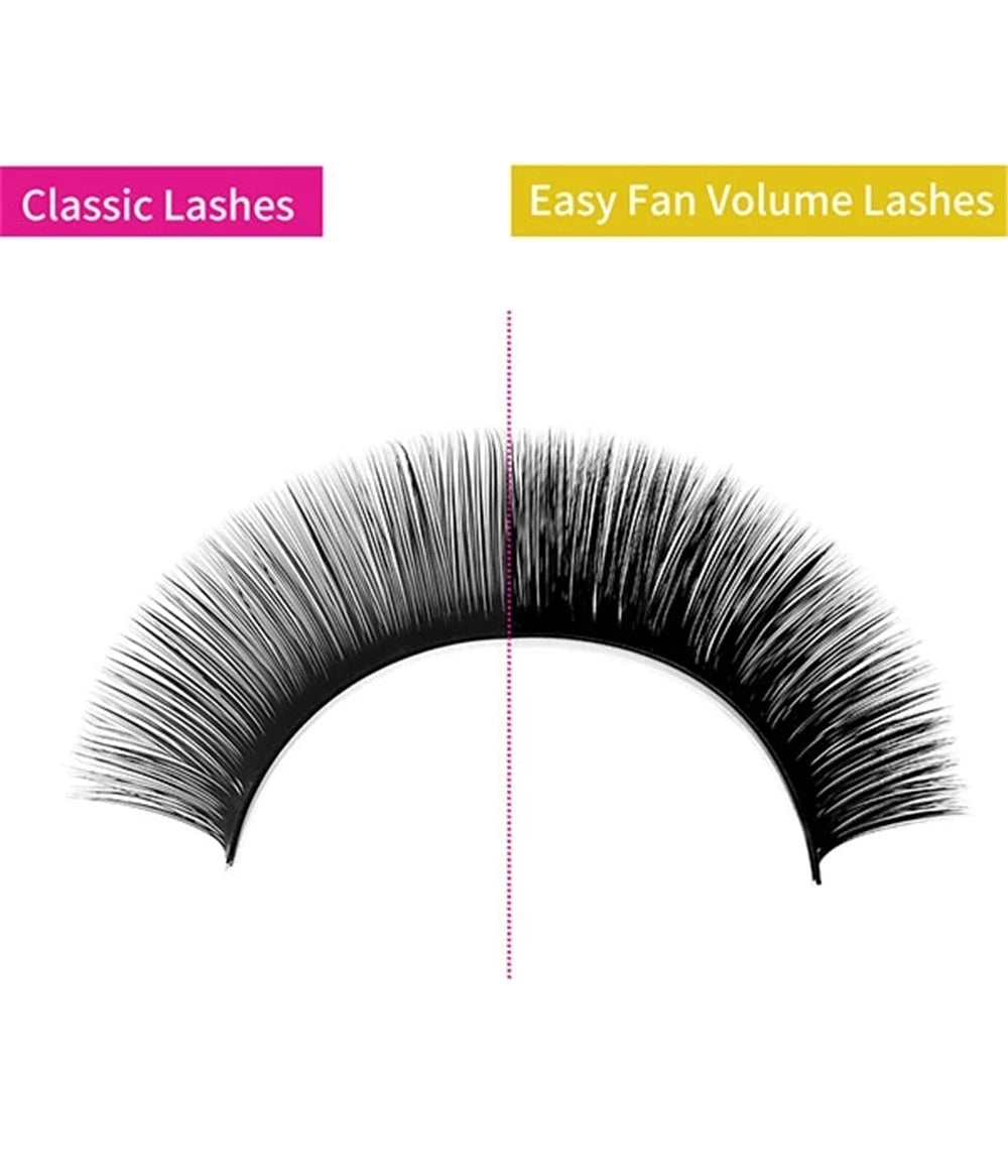 GEMERRY Easy Fan Lashes Eyelashes Extension Artificial Lash Faux Mink Makeup Cils Long Blooming Russian Volume False Eyelash