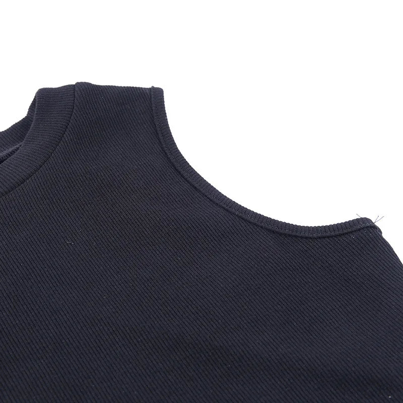 Sexy backless women tank top bandage slim crop top summer 2024 casual streetwear tops solid cotton soft criss cross top