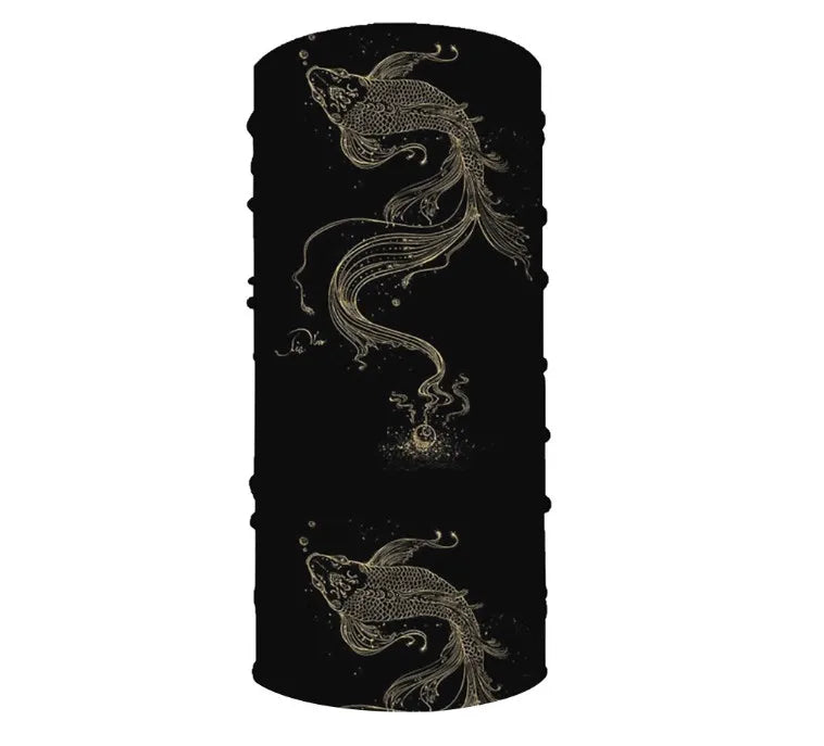 3D digital printed women's outdoor Bandana Breathable Face Scarf Fishing Cycling Sport Elastic Tube Neck Gaiter headband scarf