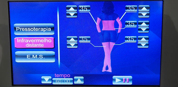 3-in-1 Electric Muscle Stimulation Sauna Blanket Inf Therapy Wave Weight Loss Machine - Pressure Therapy Muscle Relaxation