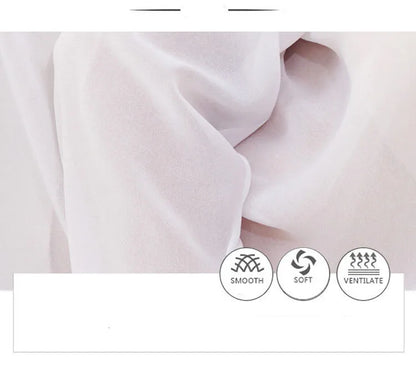 Women's Shirt Mid-length White Transparent Sexy Blouse Shirt Suncreen Casual Top Thin Summer Street Wear Loose Chiffon Shirt