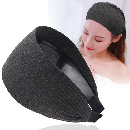 Wide-Brimmed Non-Slip Headband Women's Short Hair Simple Hair Clip Cover Gray Hair Fashion Temperament Hair Pressing Headwear