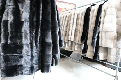 Fancy Rani Real Mink Fur Coat Natural Women Winter Long Leather Jacket Luxury Female Clothes  2023 Mink Fur Coat Women Promotion Badiee Stylez