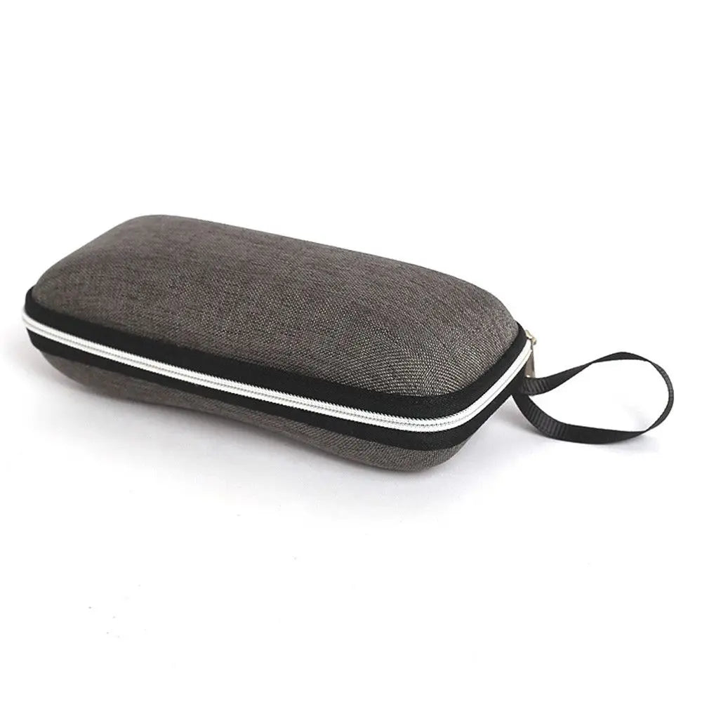 1 Pcs Zipper Closure Sunglasses Hard Box Eyewear Case Simple Style Portable EVA Reading Glasses Protective Box Unisex Travel grey