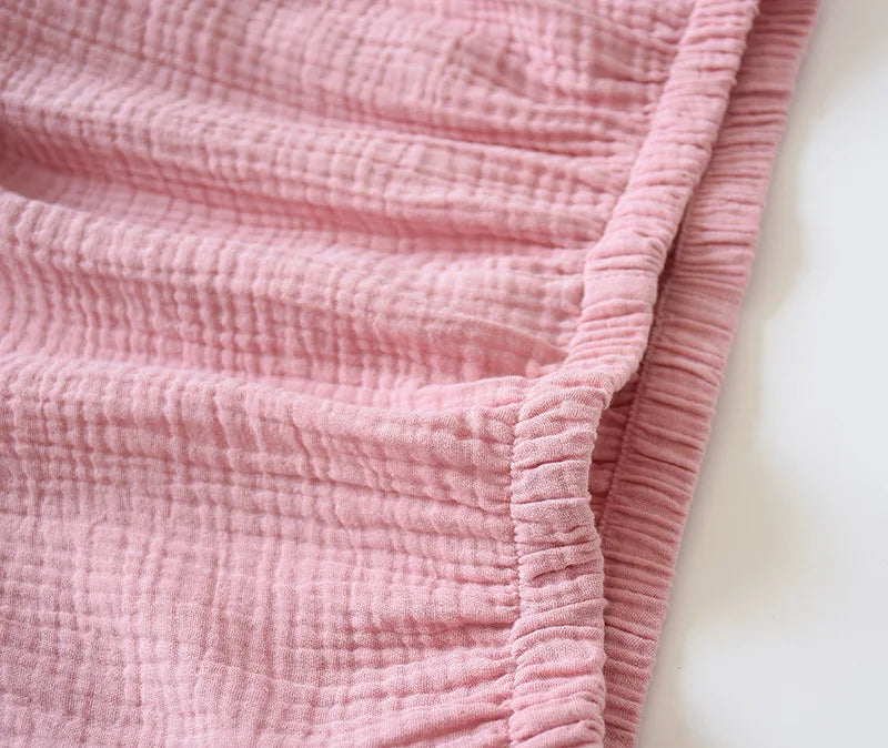 2025 Japanese Kimono Set 100%Cotton Pajamas Two-piece Couple Yukata Loose Men's And Women's Sweat Steaming Suit Home Service Set