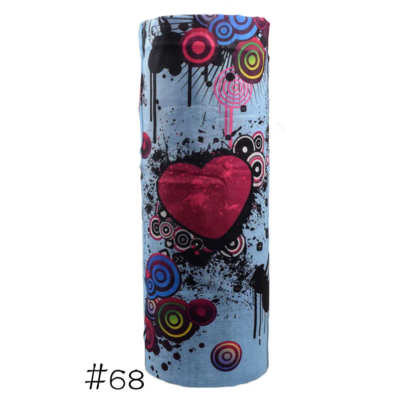 Men Women Windproof Headband Tube Bandana Headscarf Outdoor Cycling Mask Elastic Seamless Scarves Head Face Neck Sunshade Collar 68 One Size >8Y